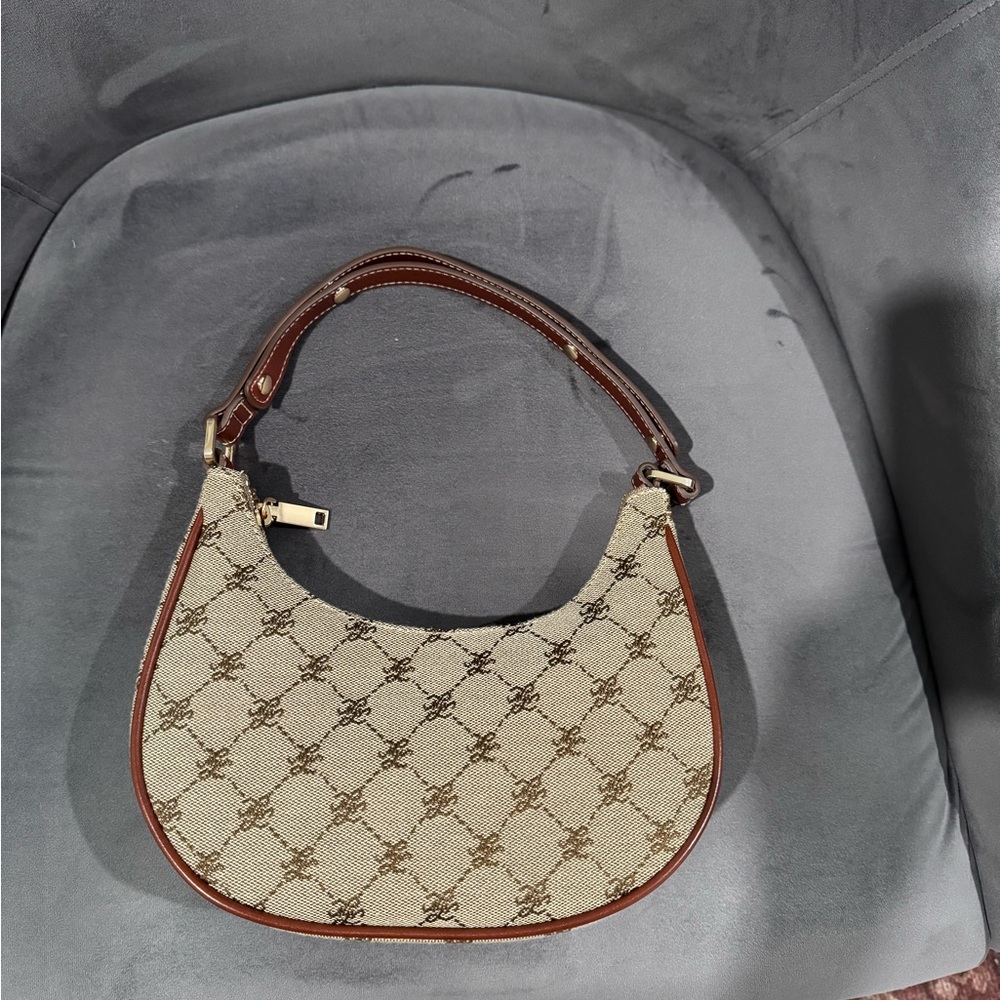 Mango Jacquard shoulder bag